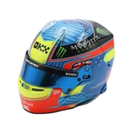 Helmet Oscar Piastri 2024, blue/red/yellow/Spark 1/5ヘルメット ミニチュア