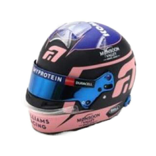 Helmet Alexander Albon 2024, blue/roze/Spark 1/5ヘルメット ミニチュア