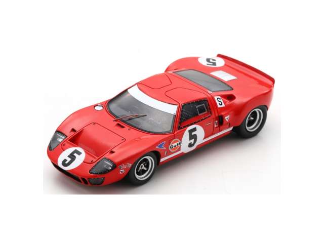1968 Ford GT40 No5 4th BOAC 6hrs Hawkins/Hobbs レジンシリーズ red/Spark 1/43ミニカー 300台限定