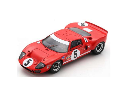 1968 Ford GT40 No5 4th BOAC 6hrs Hawkins/Hobbs レジンシリーズ red/Spark 1/43ミニカー 300台限定