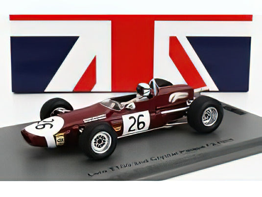 LOLA  F2 T100 N 26 2nd CRYSTAL PALACE 1968 B.REDMAN  RED WHITE/スパーク 1/43ミニカー