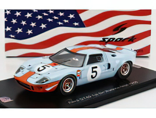 FORD USA - GT40 GULF N 5 WINNER 6h WATKINS GLEN 1968 J.ICKX /Spark 1/43 ミニカー