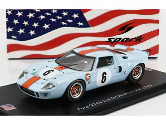 FORD USA - GT40 GULF N 6 2nd 6h WATKINS GLEN 1968 P.HAWKINS /Spark 1/43 ミニカー