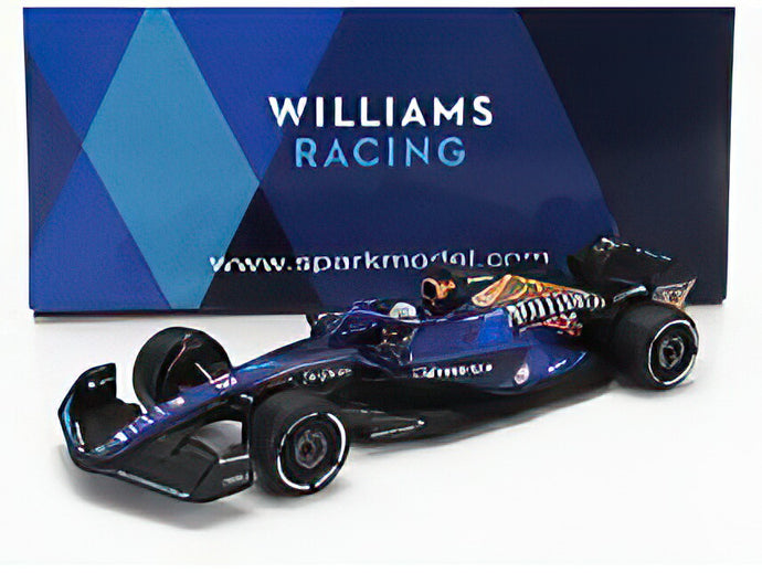 WILLIAMS F1 FW45 TEAM WILLIAMS RACING GULF N 23 LAS VEGAS USA GP 2023 ALEXANDER ALBON BLUE BLACK GOLD/Spark 1/64ミニカー