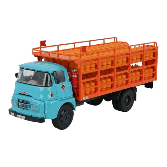 【予約】 SAVA FH-800 トラック BUTANO S.A. 1965 ライトブルー/オレンジ / EDICOLA 1/43 ミニカー トラック模型