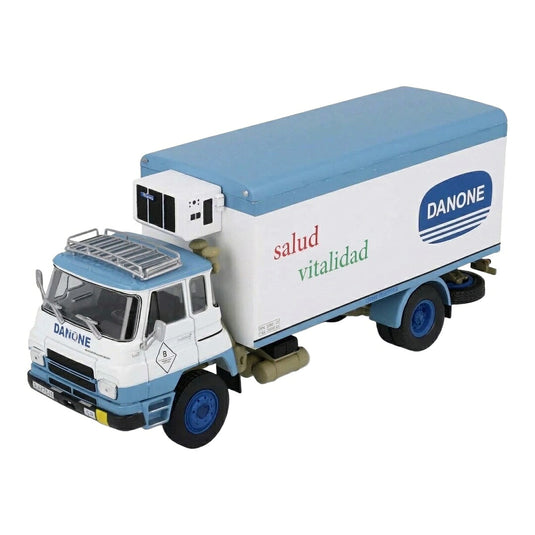 【予約】 Barreirosバレイロス 42/20 トラック フリゴ Danoneダノン 1971 ホワイト/ブルー / EDICOLA 1/43 ミニカー トラック模型