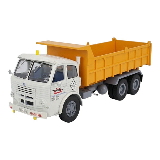 【予約】 Pegasoペガソ 3060L ダンプトラック 1976 ホワイト イエロー / EDICOLA 1/43 ミニカー トラック模型