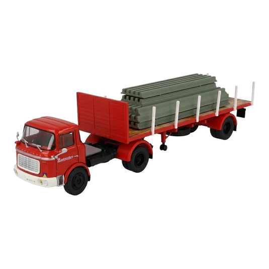 【予約】 Barreirosバレイロス CONDOR トラック 3軸 1961 レッド グレー / EDICOLA 1/43 ミニカー トラック模型