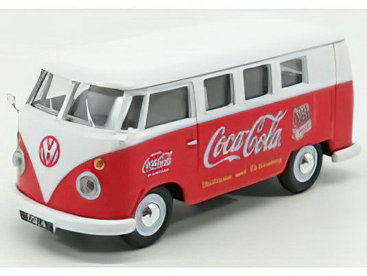 VOLKSWAGEN T1 CAMPER VAN COCA-COLA 1961 RED WHITE/CORGI 1/43ミニカー