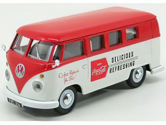 VOLKSWAGEN T1 CAMPER VAN COCA-COLA 1961 WHITE RED/CORGI 1/43ミニカー