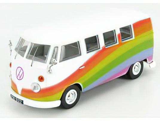 VOLKSWAGEN T1 MINIBUS PEACE & LOVE RAINBOWS 1961 VARIOUS/CORGI 1/43ミニカー
