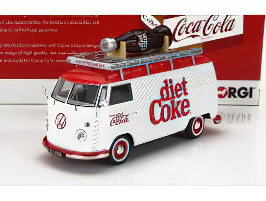 VOLKSWAGEN T1 VAN DIET COKE COCA-COLA 1965 WHITE RED/CORGI 1/43ミニカー