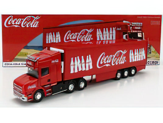 SCANIA T480 TRUCK SEMI-FRIGO COCA-COLA 1999 RED/CORGI 1/50ミニカー