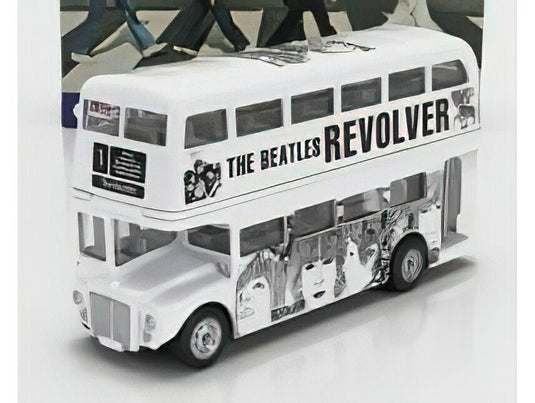 ROUTEMASTER RML 2757 AUTOBUS LONDON 1956 THE BEATLES REVOLVER WHITE BLACK/CORGI 1/76ミニカー