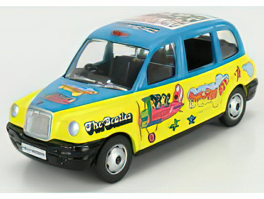 AUSTIN LONDON TAXI LTI TX4 2014 THE BEATLES YELLOW LIGHT BLUE/CORGI 1/36ミニカー