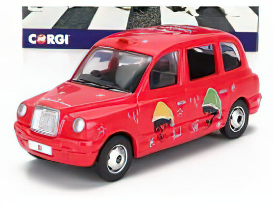 AUSTIN LONDON TAXI LTI TX4 2007 THE BEATLES CHRISTMAS TAXI DARK PINK/CORGI 1/36ミニカー