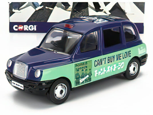 AUSTIN LONDON TAXI LTI TX4 2007 THE BEATLES CAN'T BUY ME LOVE BLUE GREEN/CORGI 1/36ミニカー