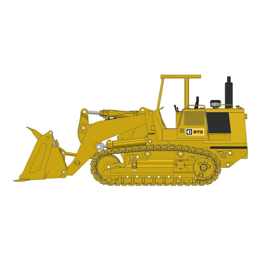 CAT キャタピラー 973 トラックローダー マルチパーパスバケット ROPS 重機 / CCM 1/48 ミニカー 建設機械模型 工事車両