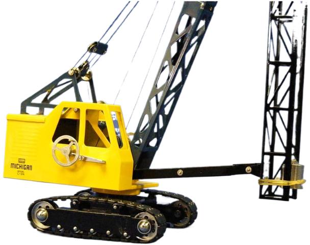 ギャラリービューアに画像をロードする, Michigan C-24 crawler crane with pile driver クローラークレーン / CCM 1/48 建設機械模型 工事車両
