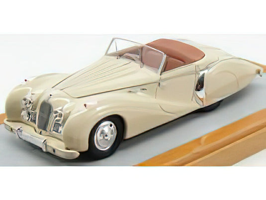 TALBOT - LAGO T26 CABRIOLET GRAND SPORT SAOUTCHIK 1950 - BEIGE/CHROMES 1/43ミニカー