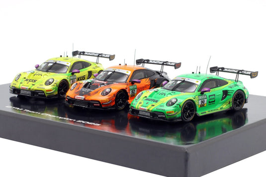 Manthey Porscheポルシェ 911 GT3 R DTM チームチャンピオン 2025 3台セット #91 #92 #90 / IXO 1/43 ミニカー