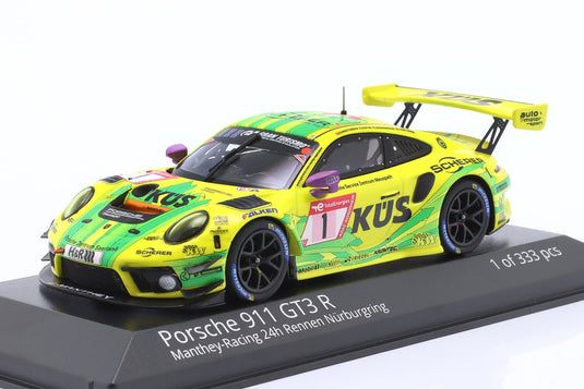 Porscheポルシェ 911 GT3 R No.1 24時間ニュルブルクリンク 2022 Manthey Grello イエロー / MINICHAMPS 1/43 ミニカー