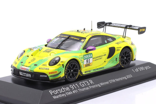 Porscheポルシェ 911 GT3 R 2023 イエロー