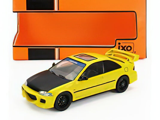 HONDA - CIVIC EJ1 COUPE 1995 - YELLOW BLACK/IXO 1/43ミニカー