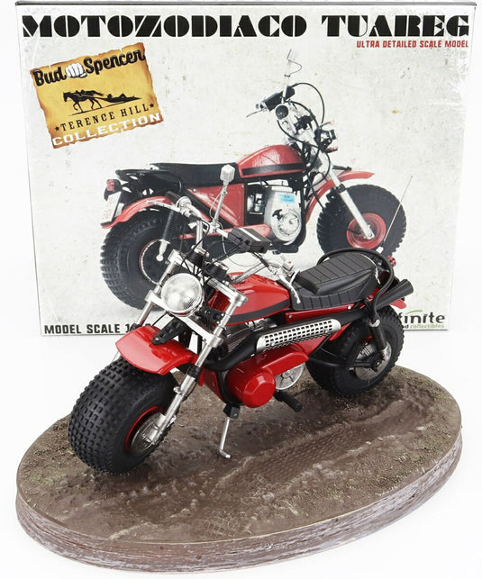 Motozodiacoモトゾディアコ トゥアレグ 1972 映画 ALTRIMENTI CI ARRABBIAMO モーターサイクル レッド BUD SPENCER & TERENCE HILL COLLECTION / CLC 1/12 ミニカー