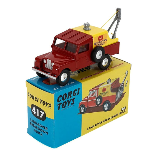 Land Roverランドローバー シリーズ1 80 ピックアップ ブレイクダウントラック レッド/イエロー / Corgi 1/43 ミニカー トラック模型