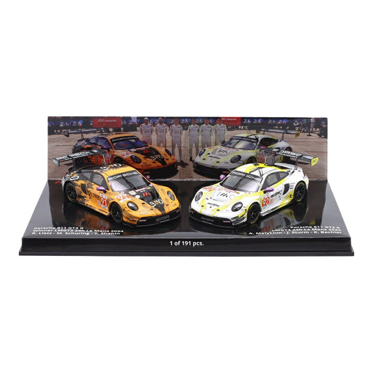 【予約】 Porscheポルシェ 911 992 GT3 R 2台セット #91 #92 24時間ルマン 2024 191台限定 / MINICHAMPS 1/43 ミニカー