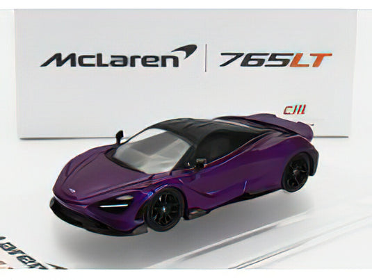 McLAREN - 765LT WITH RACING SET WHEELS 2020 - PURPLE BLACK/CM-MODELS 1/64ミニカー