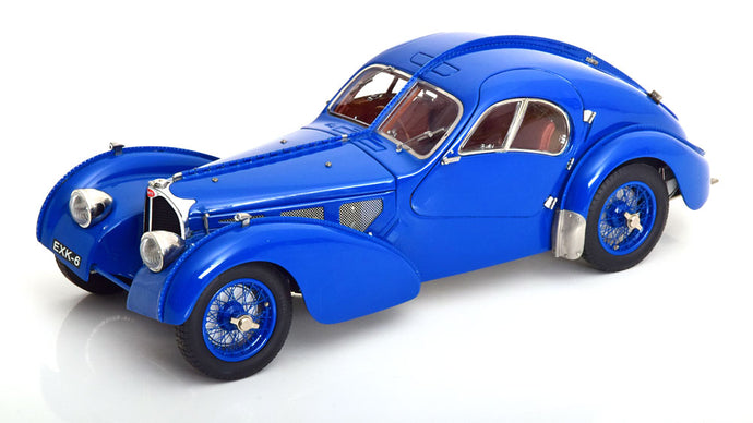 ブガッティ タイプ57 SC アトランティック クーペ 1938 ブルー/ CMC 1/18 ミニカー