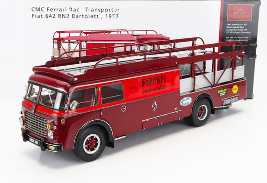 【予約】 Fiatフィアット 642RN2 Truckトラック Bartolettiバルトレッティ F1 Ferrariフェラーリ Car Transporterカートランスポーター 19 / CMC 1/18 ミニカー