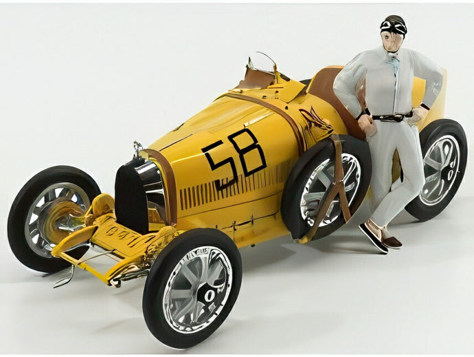BUGATTI T35 N58 ドライバーフィギュア付 1924 イエロー/ CMC 1/18 600台限定ミニカー