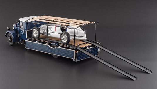Mercedes レーシングトランスポーター LO2750 W125 T Carセット 限定1000個/ CMC 1/18 ミニカー