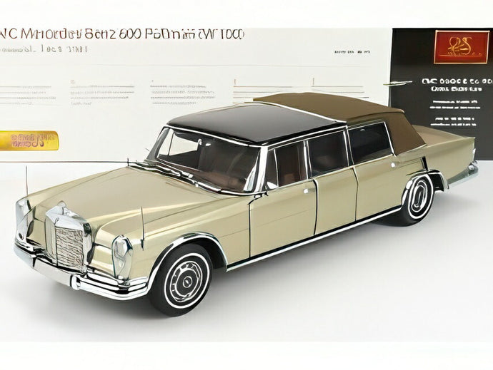 MERCEDES BENZ Sクラス 600 プルマン (W100) ランドーレット 1972 ゴールドメタリック/ CMC 1/18 800台限定ミニカー