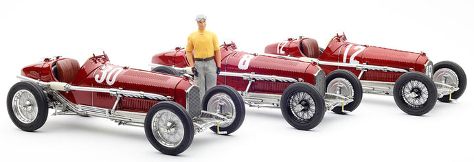 Alfa Romeo Tipo B (P3) 3台セット Nuvolari 1932 限定300個 ケース・フィギュア付/ CMC 1/18 ミニカー