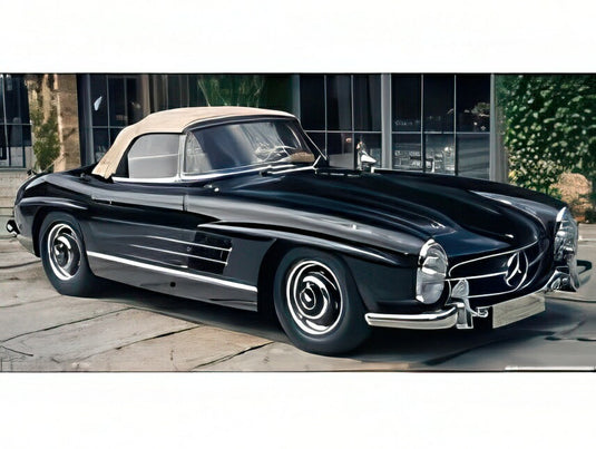 【予約】12月以降発売予定メルセデス ベンツ 300SL ロードスター スパイダー ソフトトップ クローズ (W198) 1954 ブラック クリーム/ CMC 1/18 1000台限定ミニカー