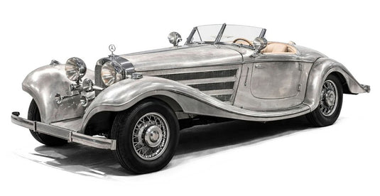 【予約】2026年発売予定Mercedes Benzメルセデスベンツ 500K スペシャルロードスター カブリオレ オープン 1935 シルバー 1500台限定 / CMC 1/18 ミニカー