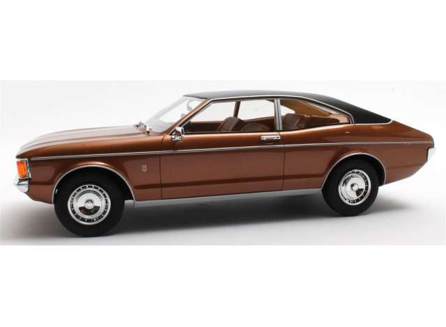 1972 Ford Granada Coupe, brown/Cult-Scale 1/18ミニカー