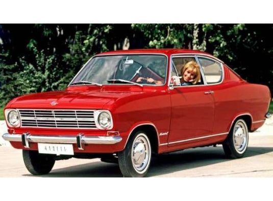 1966 Opel Kadett B Kiemen coupe, red/Cult-Scale 1/18ミニカー