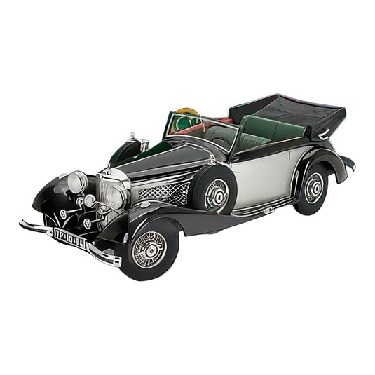 メルセデス・ベンツ 540K カブリオレ B オープン 1938 ブラック シルバー / Cult Scale Models 1/18 ミニカー
