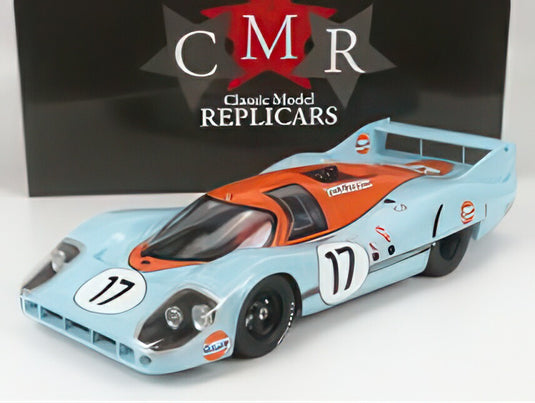 PORSCHE 917LH 4.9L チーム ジョン・ワイヤー・オートモーティブ・エンジニアリング 17号車 ルマン24時間 1971 J.シフェール D.ベル ライトブルー オレンジ/ CMR 1/12 ミニカー