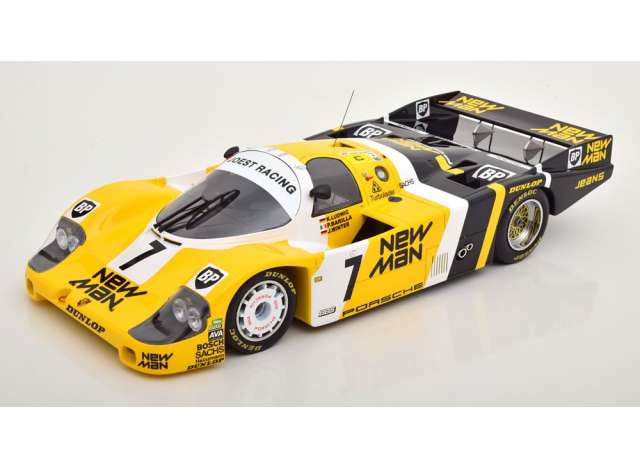 1985 Porsche 956 LH ニューマン #7 優勝 ルートヴィヒバリラウィンター ルマン24時間 イエローホワイトブラックCMR 1/12ミニカー