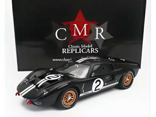 FORD USA GT40 MKII 7.0L V8 チーム シェルビーアメリカン 2号車 優勝 ルマン24時間 1966 ブルース・マクラーレン クリス・エイモン ブラック シルバー/ CMR 1/12 ミニカー