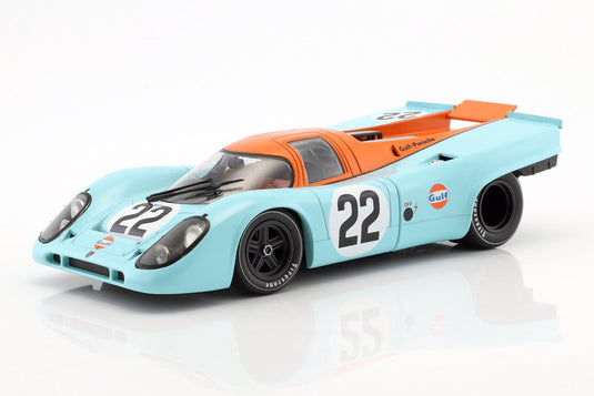 Porscheポルシェ 917K 1970 ライトブルー オレンジ