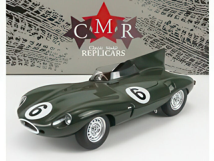 JAGUAR Dタイプ チーム ジャガーカーズ 6号車 優勝 ルマン24時間 1955 J.M.ホーソーン I.L.ビューブ ブリティッシュレーシンググリーン/ CMR 1/18 ミニカー