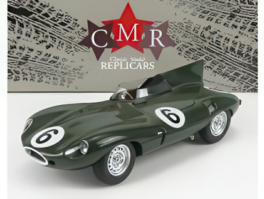 JAGUAR Dタイプ チーム ジャガーカーズ 6号車 優勝 ルマン24時間 1955 J.M.ホーソーン I.L.ビューブ ブリティッシュレーシンググリーン/ CMR 1/18 ミニカー