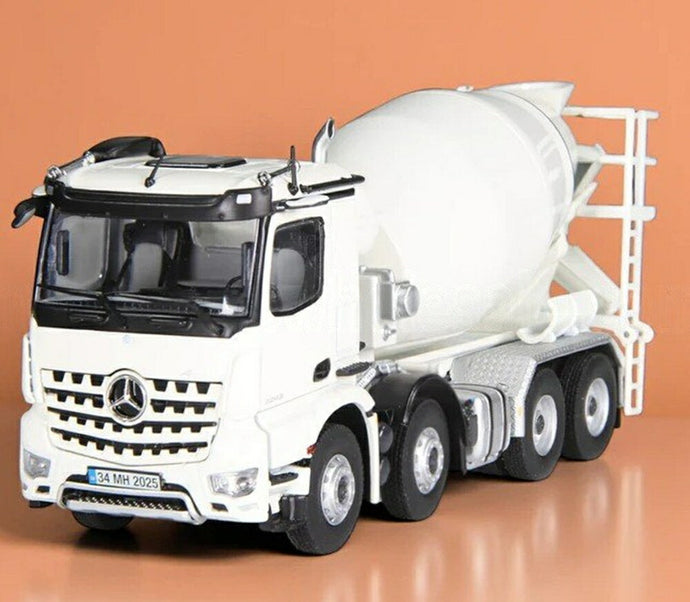 【予約】2026年発売予定MERCEDES BENZ AROCS 3423 ミキサー車 4軸 2020 ホワイト/ NZG 1/50 ミニカー